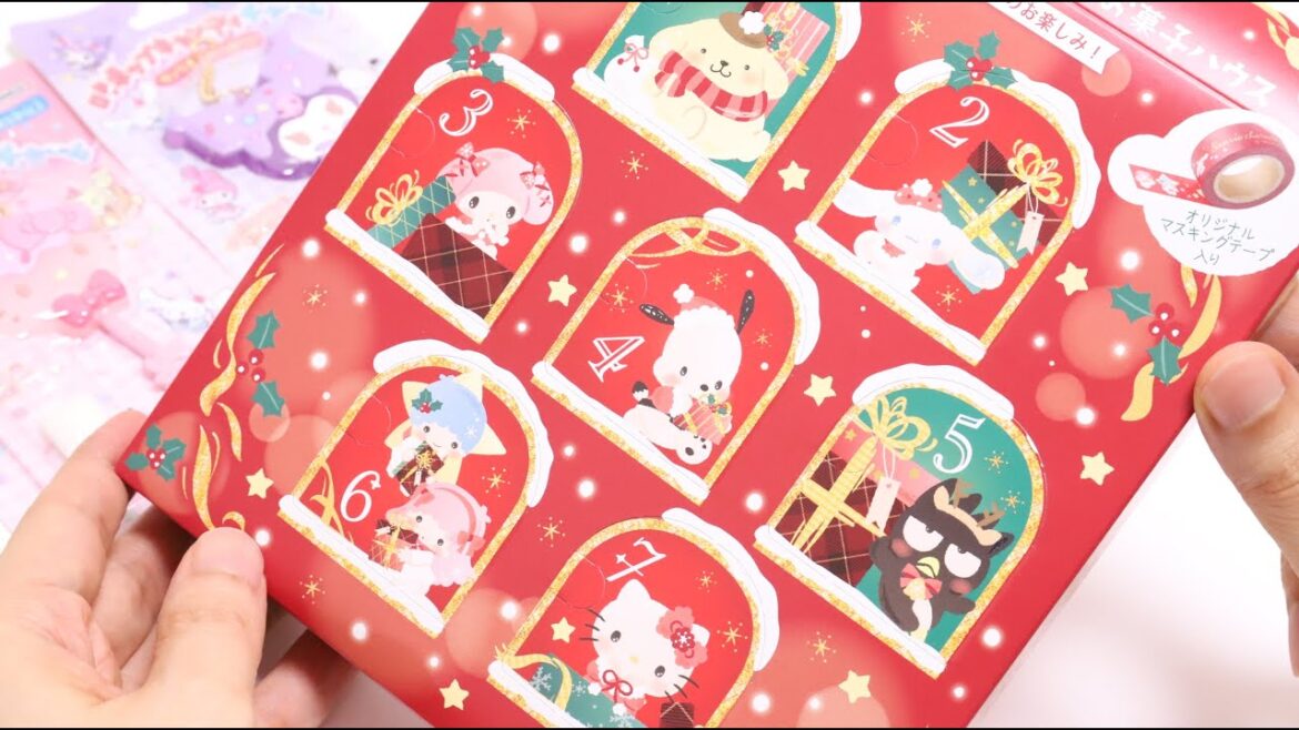 🍭Sanrio Advent Calendar Style Candy House and Hello Kitty Lollipop Candy Charm 🍭Sanrio Advent Calendar Style Candy House and Hello Kitty Lollipop Candy Charm