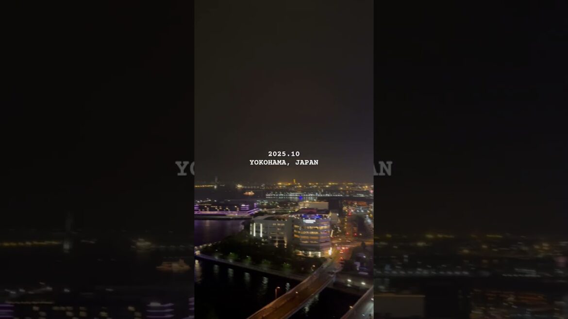 A night view of Yokohama, Japan (横浜の夜景) #yokohama  #nightview  #japantravel  #travelshorts #横浜 #夜景
