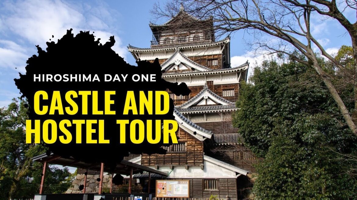 Hiroshima Castle and Hostel Tour! Check-in Day At Omotenashi Hostel Miyajima! Hiroshima Day One!