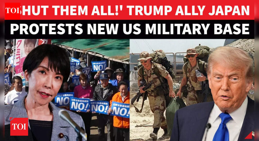 Trump Ally Japan Erupts Against New US Military Base Trump Ally Japan Erupts Against New US Military Base