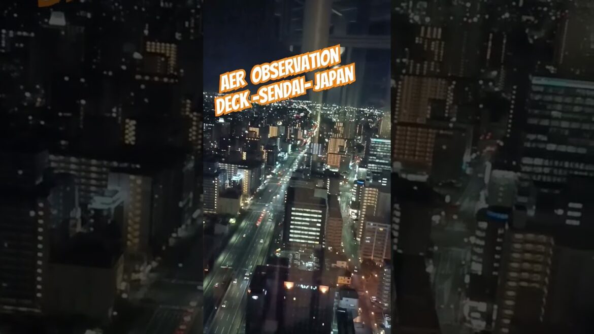 Free Entry to amazing city  view from AER Observation deck #sendai #tohokujapan #japantrip