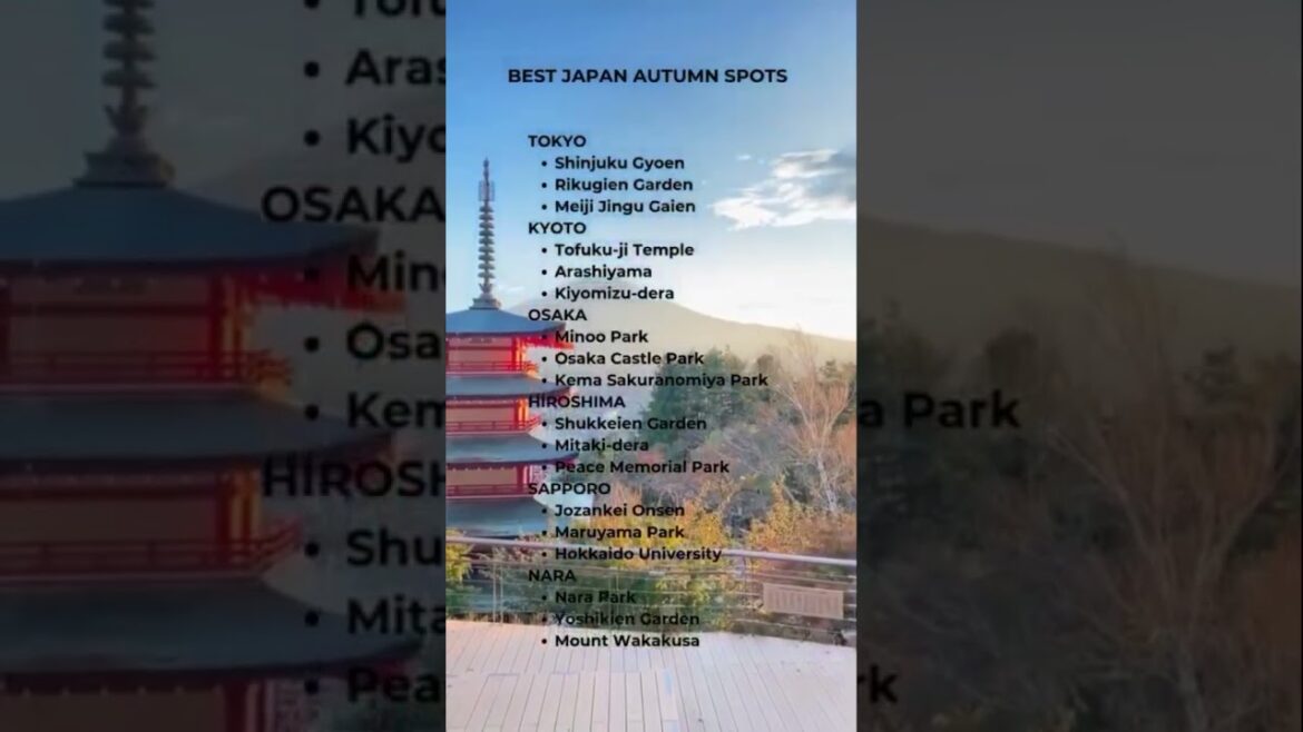 πβ¨ Get ready to explore the best autumn spots in Japan! πβ¨ Get ready to explore the best autumn spots in Japan!