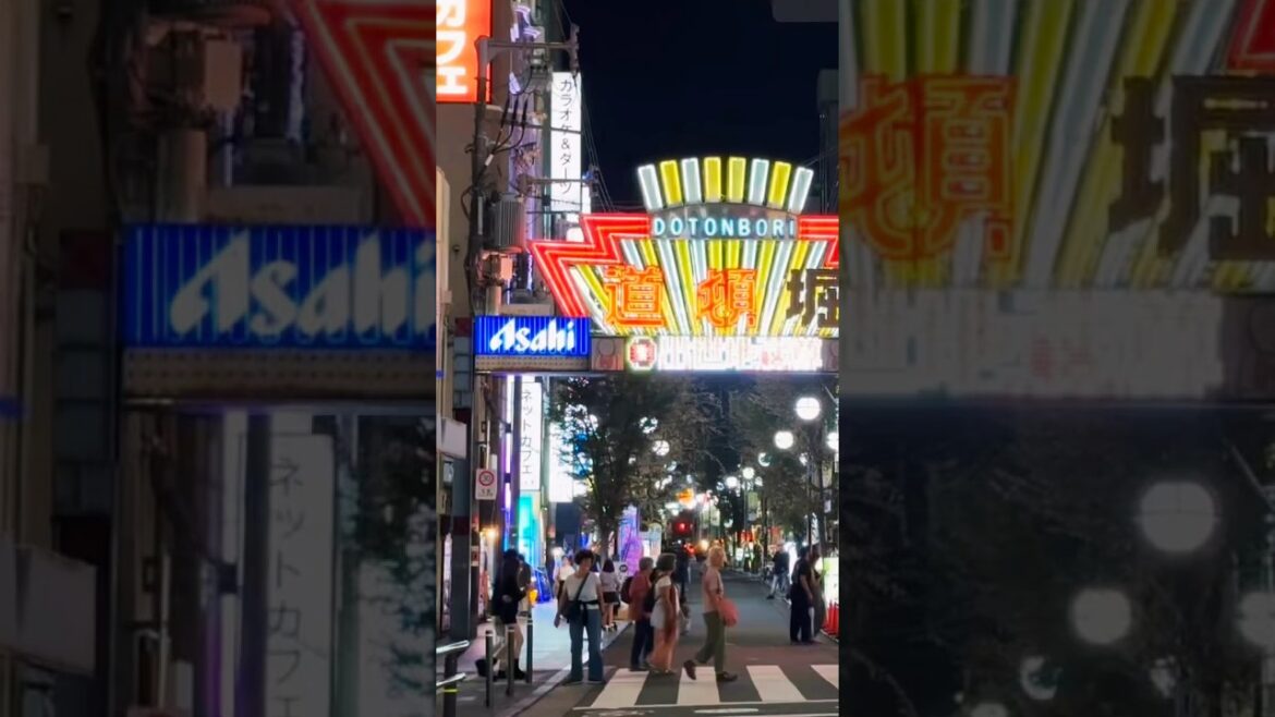 Dazzling neon lights and billboards | Dotonbori, Osaka, Japan