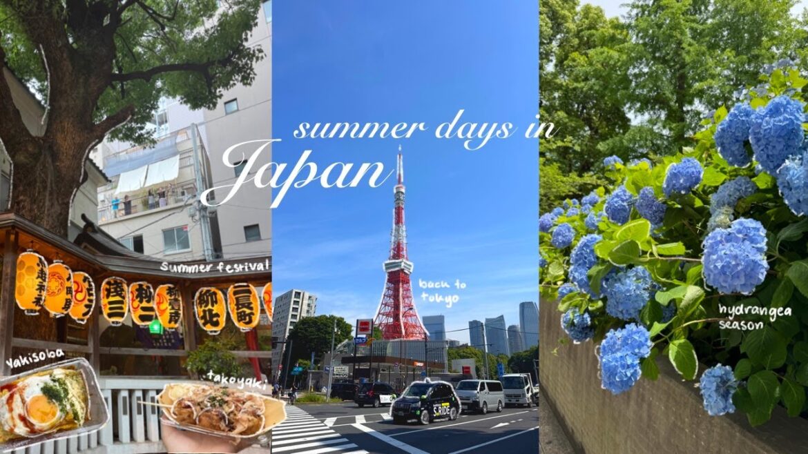 life in japan | summer festival, tokyo, hydrangea season, sunsets, ghibli vibes life in japan | summer festival, tokyo, hydrangea season, sunsets, ghibli vibes