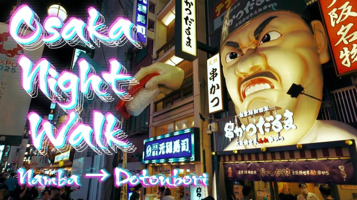 A Night in Osaka | Walking Namba to Dotonbori’s Neon Streets (4K) A Night in Osaka | Walking Namba to Dotonbori’s Neon Streets (4K)