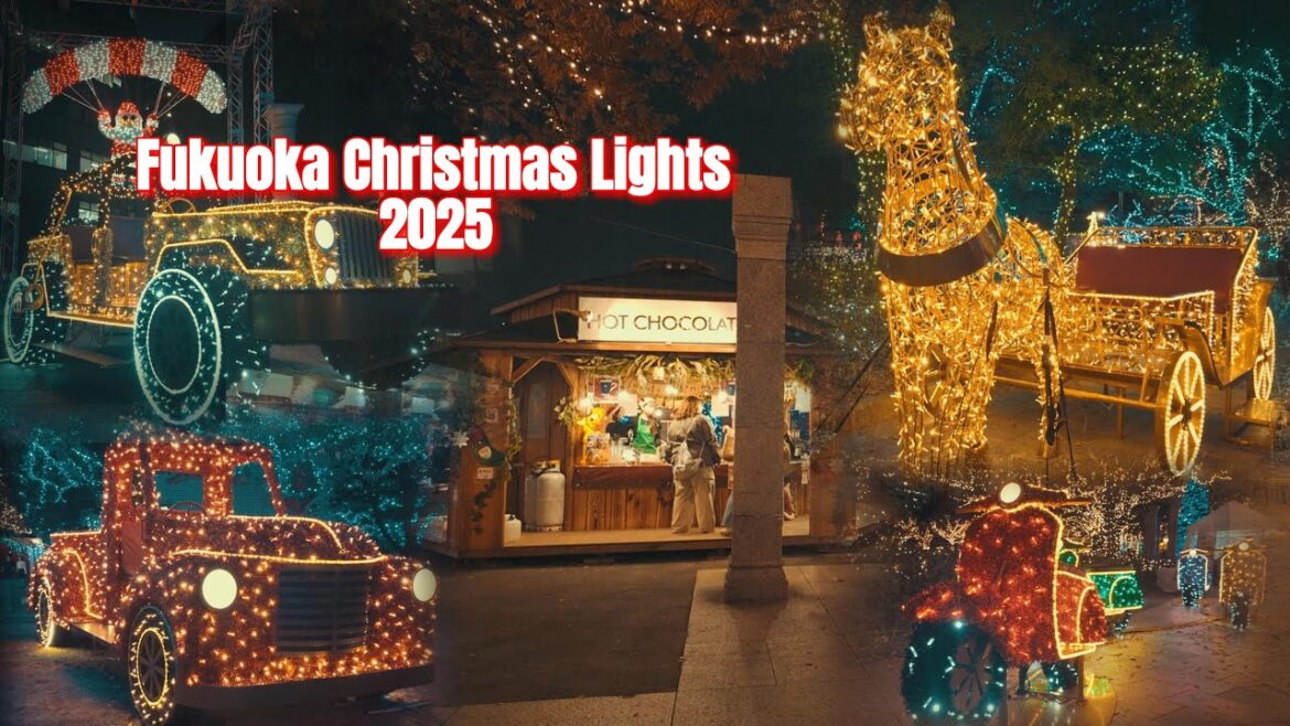 Fukuoka Christmas Lights 2025: Magical 4K HDR Night Walking Tour in Japan! Fukuoka Christmas Lights 2025: Magical 4K HDR Night Walking Tour in Japan!