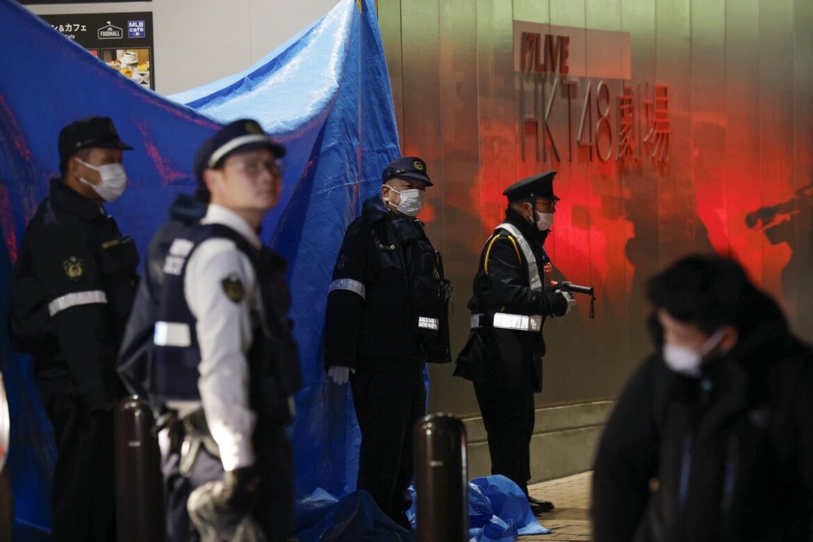 Two stabbed at entertainment complex in Japan as police arrest 30-year-old suspect Two stabbed at entertainment complex in Japan as police arrest 30-year-old suspect