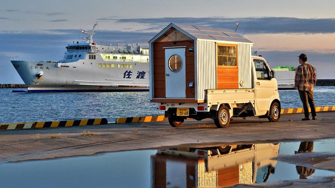 Rainy Island Car Camping – Ferrying My DIY Cabin