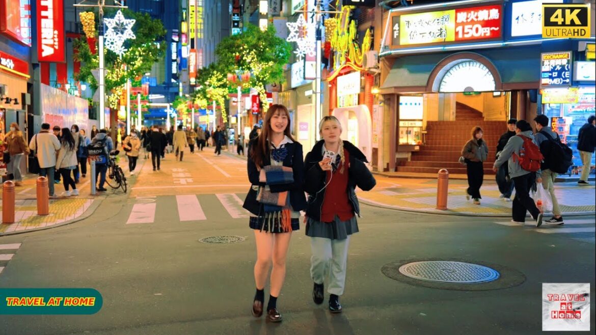 4K HDR Japan travel 2025 | Walk in Shinjuku（新宿）Tokyo Japan |Relaxing Natural City ambience