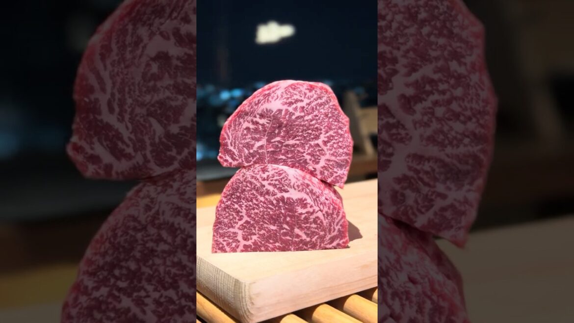 Omi Beef Wagyu Sushi Prepared Live in Osaka 🍣🔥