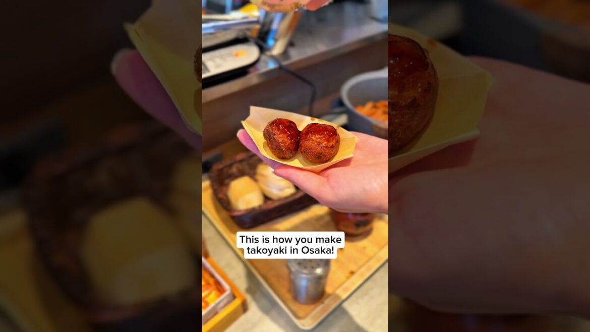 Octopus balls! 🐙 Follow me for travel tips! ✈️ #japantravel #tokyotravel #osaka