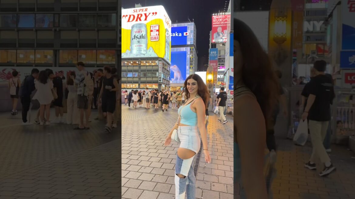 Walking in Osaka streets in Japan 🇯🇵#japantravel #japanvlog #osaka