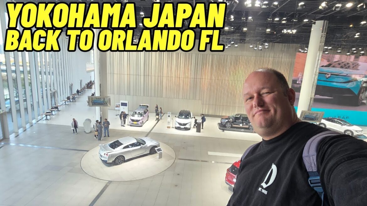 Yokohama Japan to Orlando FL stopping by Disneyland Anaheim on the way home 12/10/2025