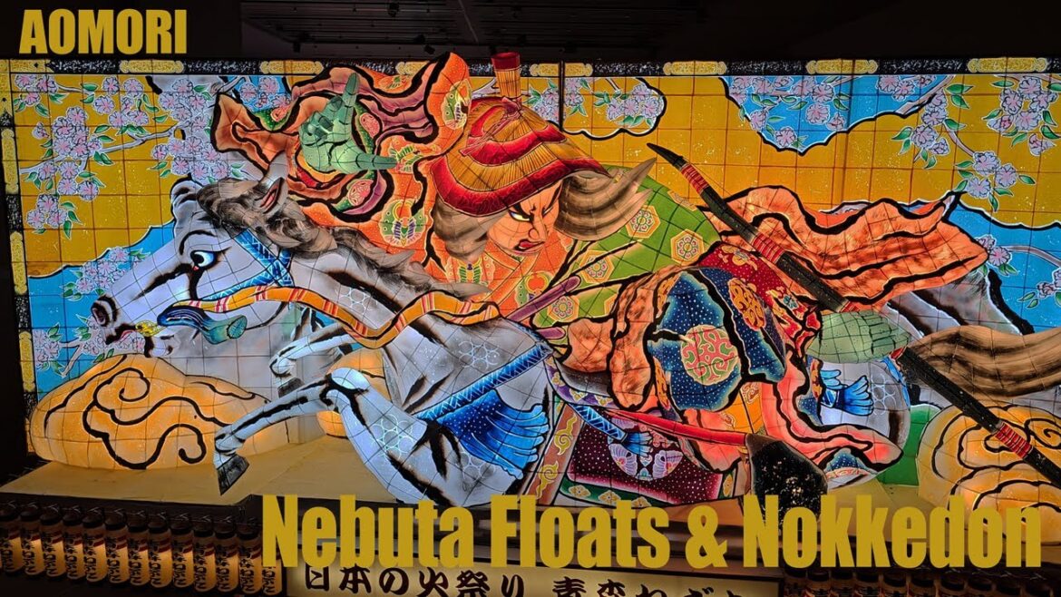 A Perfect Day in Aomori City, Japan! | Nebuta Floats, Nokkedon, & Apples