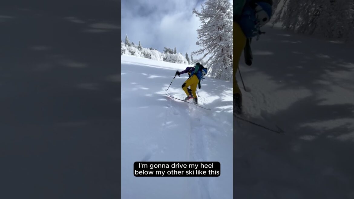 Here is a simple but impactful ski touring tip when you need to kick turn in steep and deep powder.