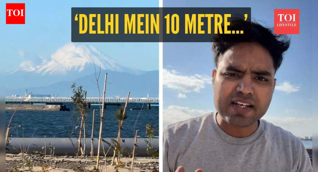 Mount Fuji seen from 200 km away! Netizens compare Japan’s crystal-clear air with Delhi’s smog: ‘Delhi mein 10 metre…’ |