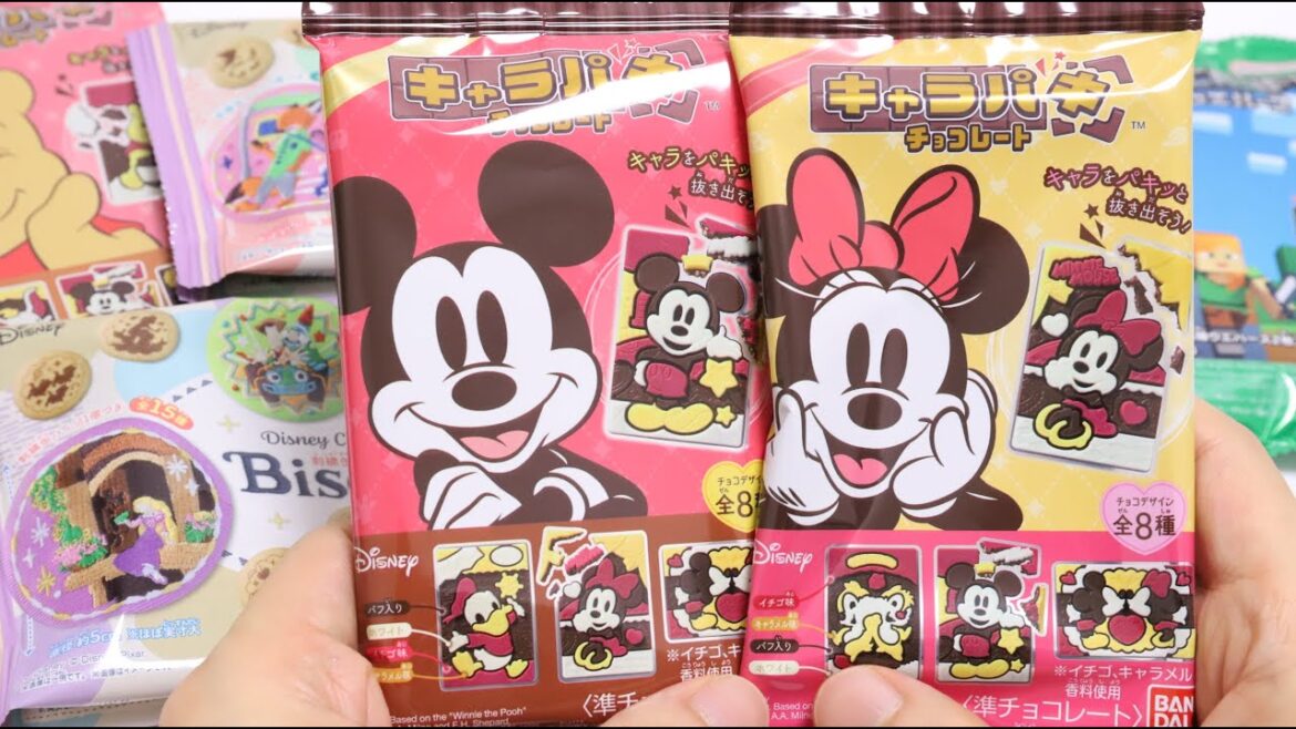 🍫Disney Characters and Minecraft Japanese Candy with Gift