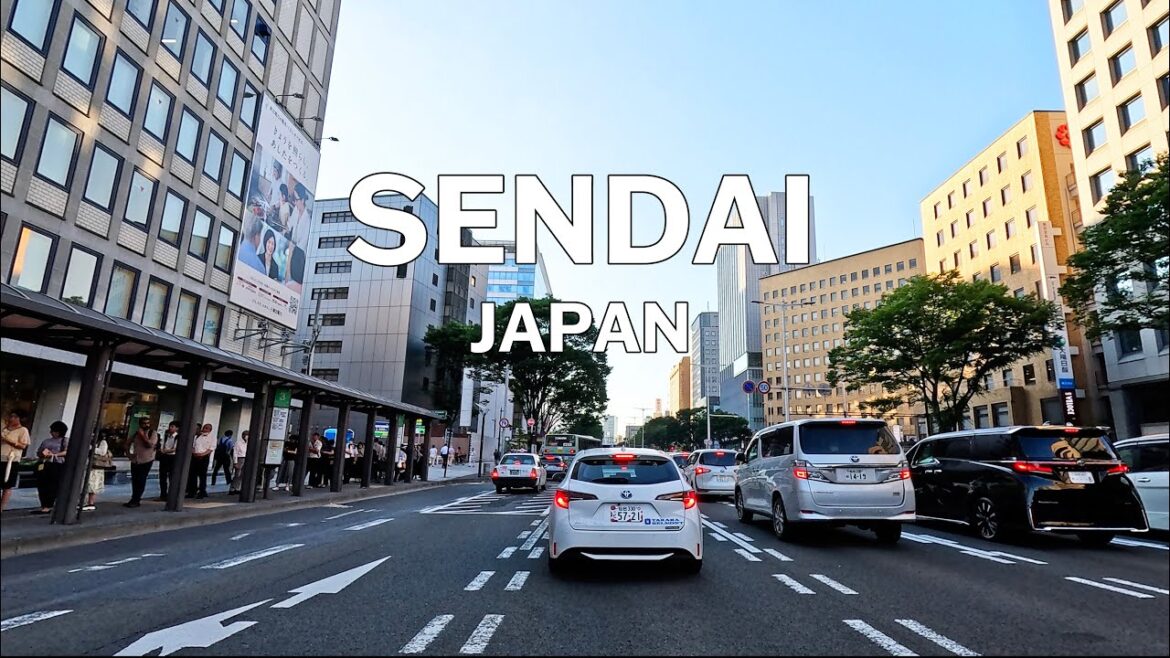 Sendai, Japn - Driving Tour 4K