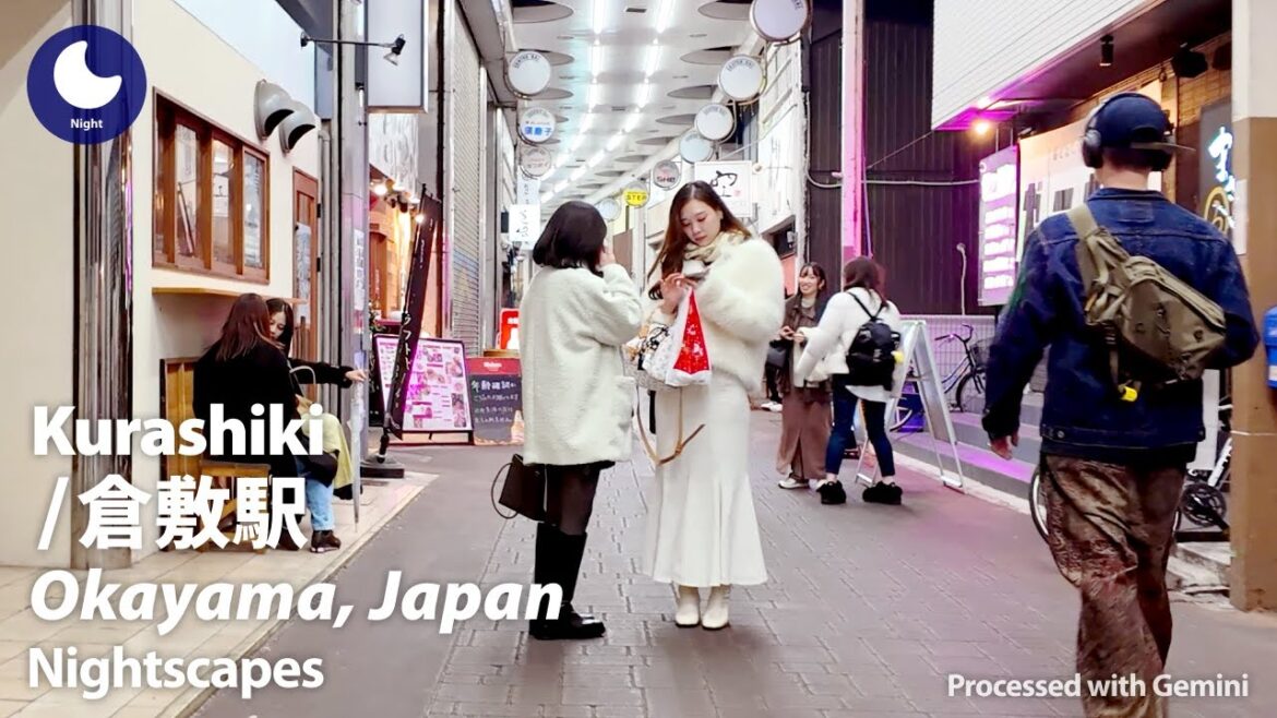 ⁴ᴷ Okayama: Kurashiki Station (岡山県: 倉敷駅) - Japan Walking Tour (December, 2025)