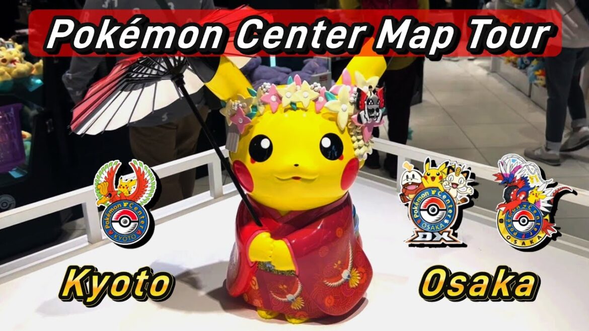 Pokémon Center Map Tour 2025 | Osaka & Kyoto (3 Stores Guide)