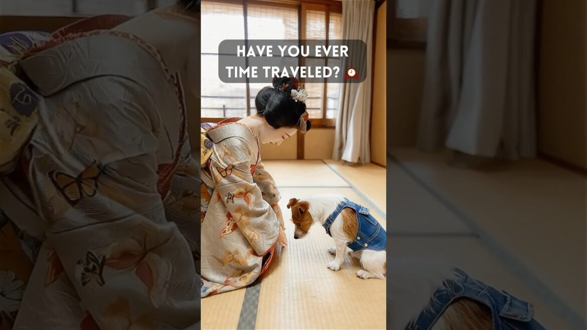 Time Travel in Kyoto: Gion District with a Puppy 👘🐕 #shorts