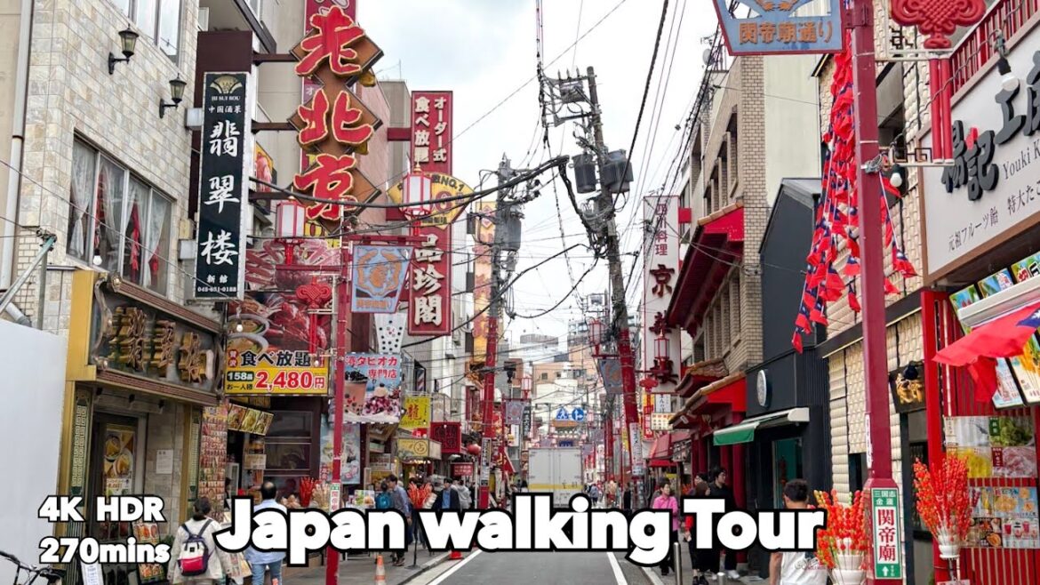 Japan Walking Tour: Yokohama & Tokyo Suburbs 2025 - 4K 60fps HDR POV Immersive [4.5 Hours]