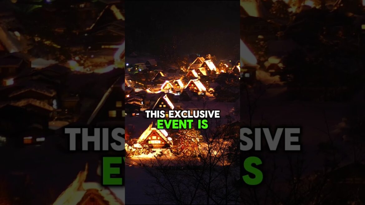 Shirakawa-go Light-up & Takayama Historic District Day Tour from Nagoya #shorts