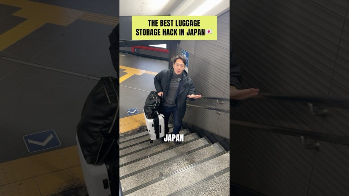 The best luggage strorage hack in Japan🇯🇵 #japantravel #japantrip #visitjapan