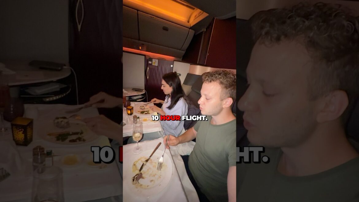 Dining in Qsuite from Doha to Tokyo #travel #luxury #qsuite