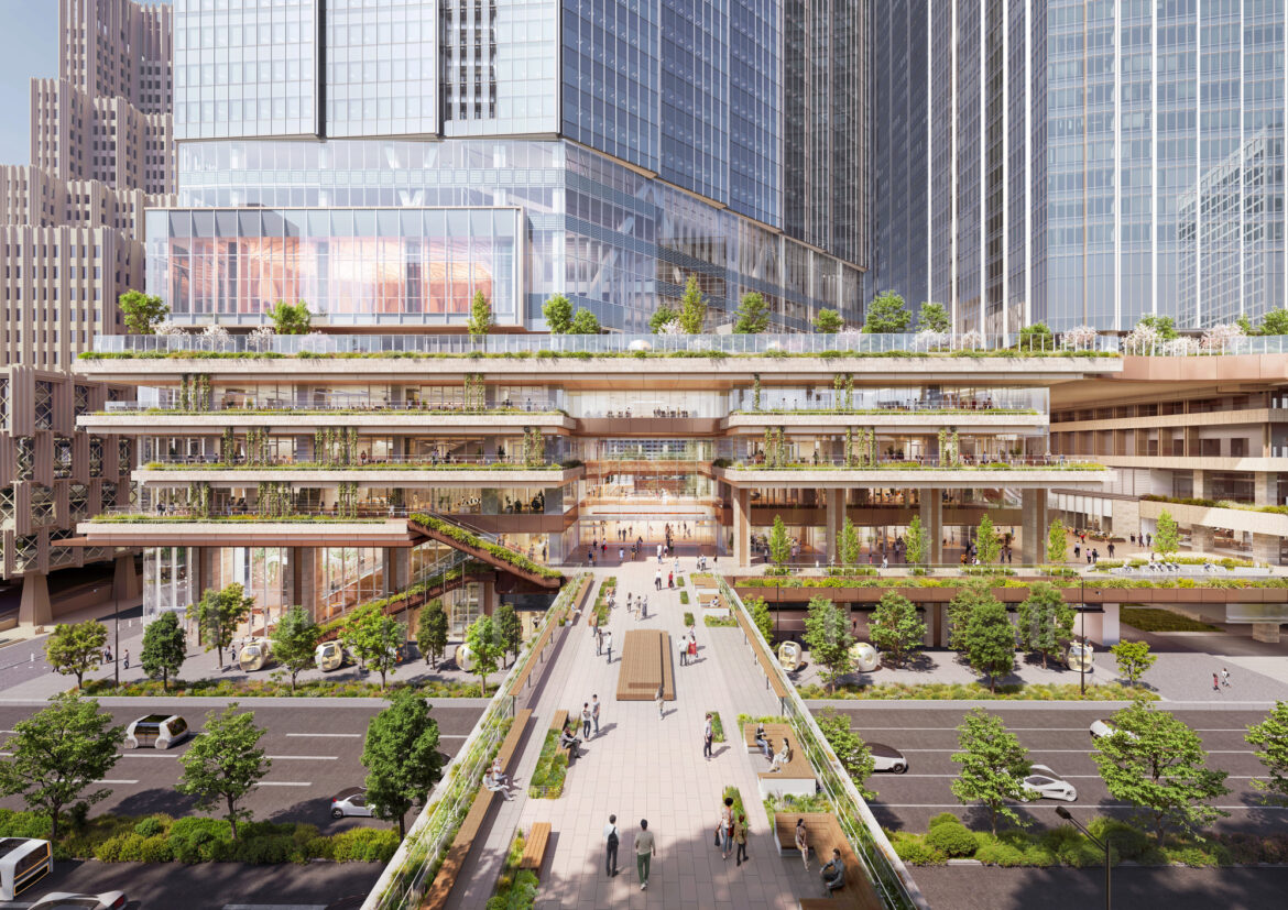 A Smart City Prototype in Japan: PLP Architecture Breaks Ground on the First Tower of Tokyo Cross Park