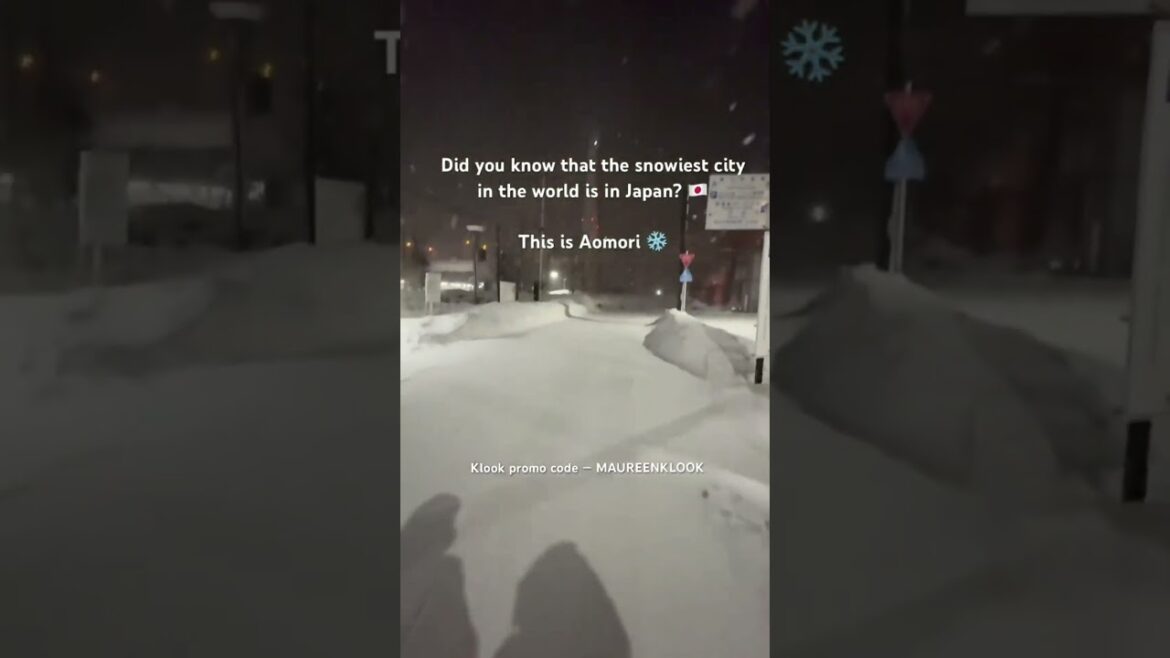 Japan winter trip — Aomori, the snowiest city in the world ❄️ #japan #travel #winter