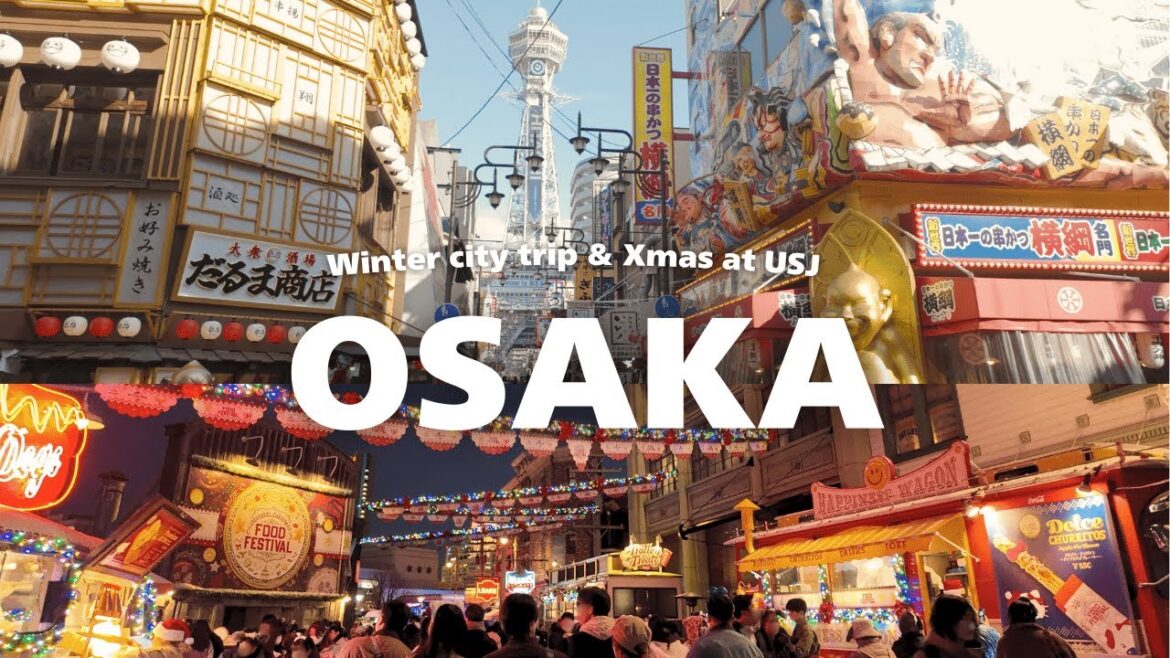 【大阪旅】人気観光スポット巡りと定番グルメ食い倒れ＆USJのクリスマスが最高すぎた1泊2日の大人旅｜住吉大社｜新世界｜