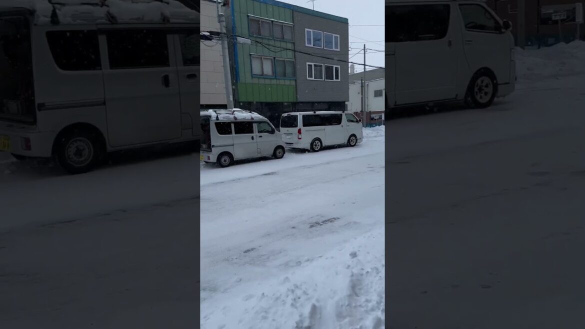 Furano - Crossing the street from SHINYA  - 16 Dec 2024