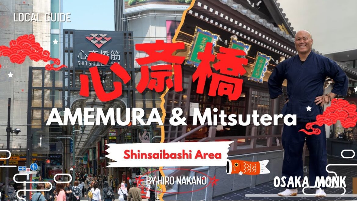 《Shinsaibashi, Osaka》30mins Quick tour of American Village & Mitsutera Temple