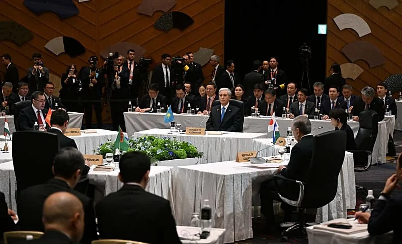A working session of the Central Asia-Japan summit in Tokyo