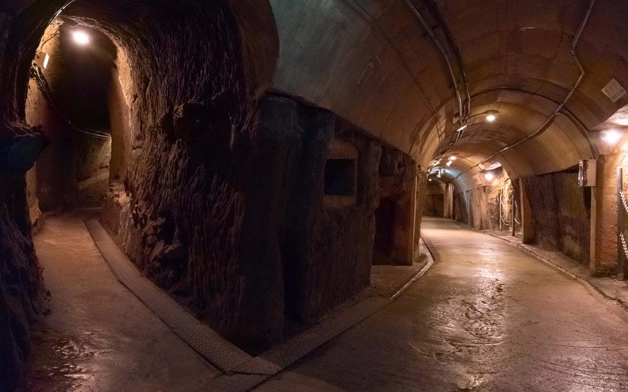 Two pathways in the bunker.