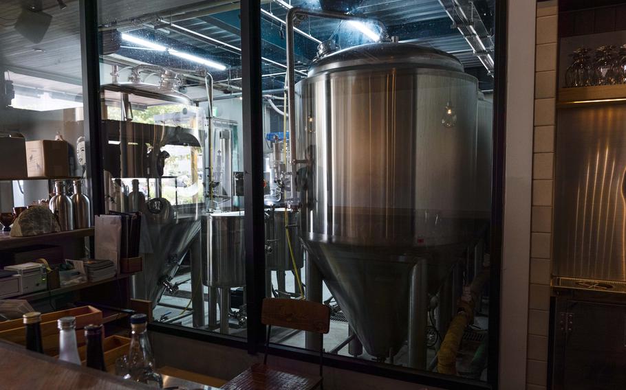 beer barrel at Cliff Garo Brewing