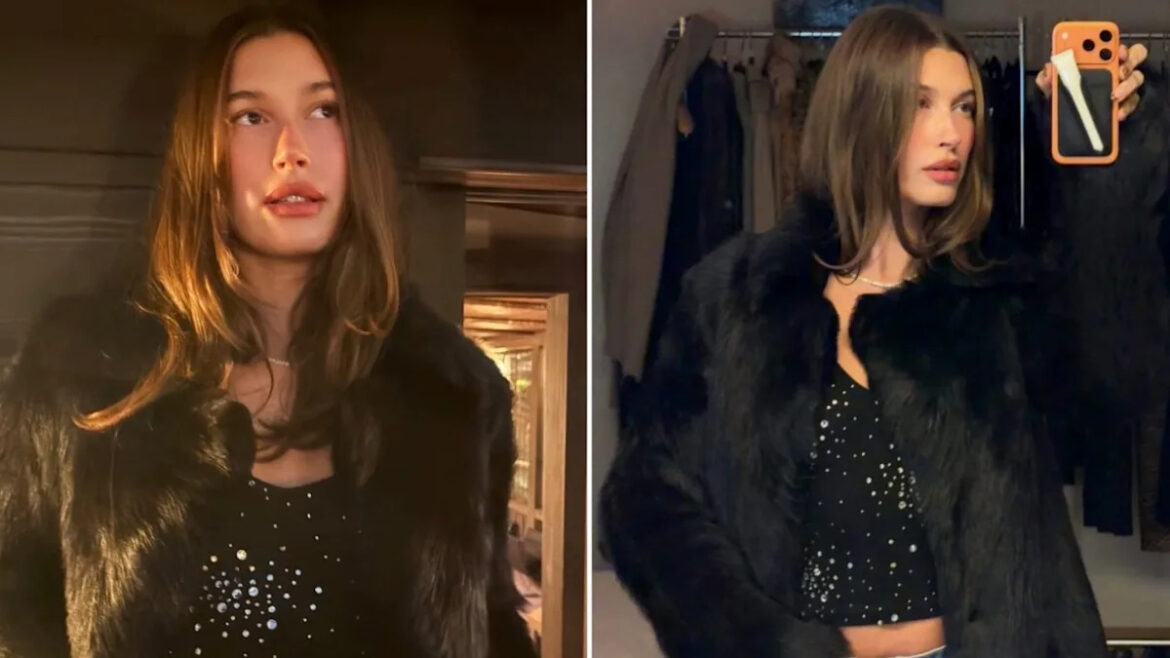 Hailey Bieber Heats Up Tokyo in Sparkly Midriff Baring Look and Sultry Pout Yahoo entertainment home