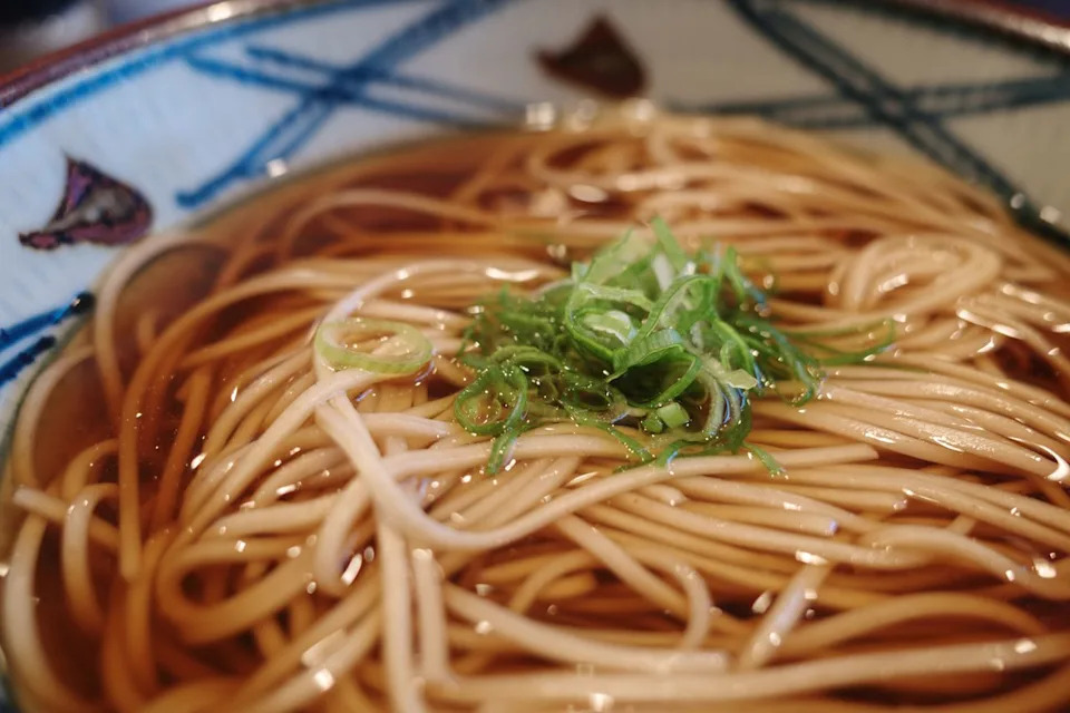 Peeradon Warithkorasuth/Getty Images A close up of a bowl of soba noodles.