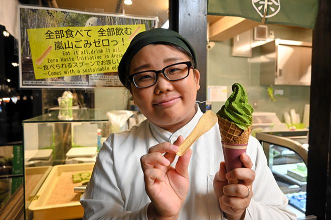 Kyoto city tests edible spoons at dessert shops to reduce litter Photo/Illutration