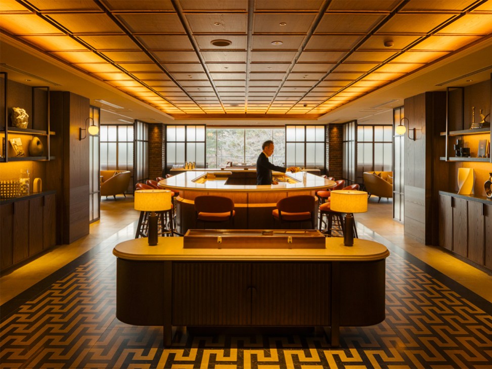 Bar at Gora Kadan Fuji’s golf course next to the hotel