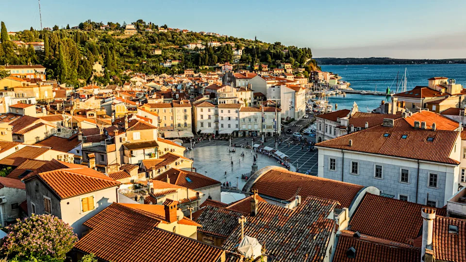 View of the town with Tartini Square, the main square in the town of PiranMassimo Borchi/Atlantide Phototravel