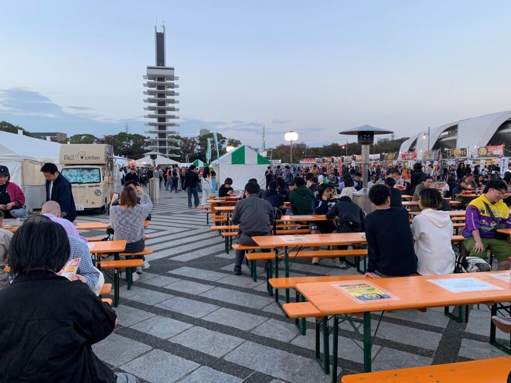 Ramen festival. Komazawa Park, Tokyo
