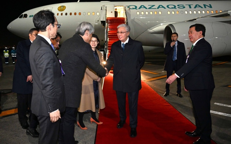 President Kassym-Jomart Tokayev arrives in Japan for official visit