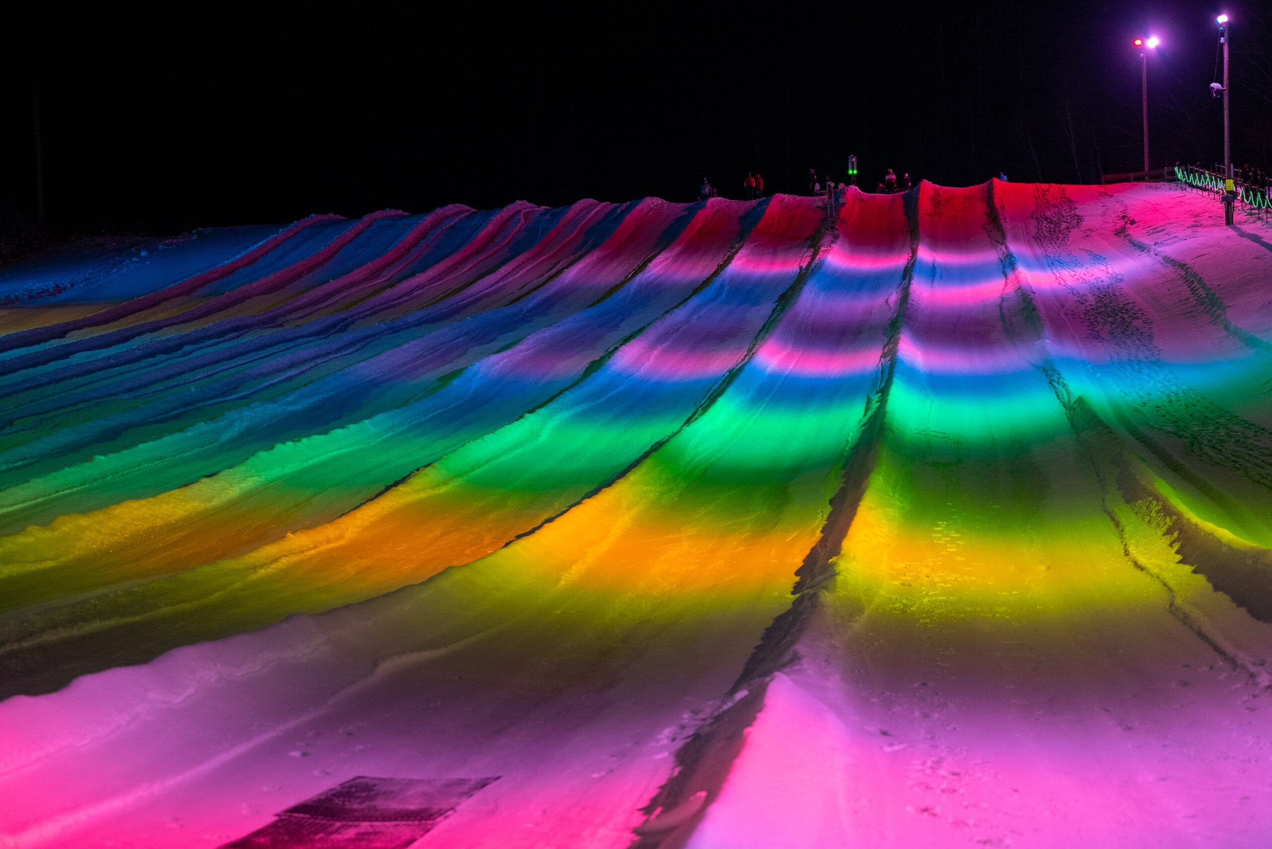 Cranmore's Arctic Lights Night Tubing