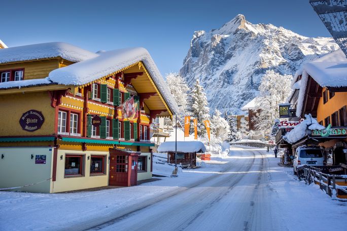 Grindelwald is one of the charming winter wonderland villages in Switzerland's Jungfrau region. Jungfrau, Grindelwald, switzerland, ski destinations, skiing