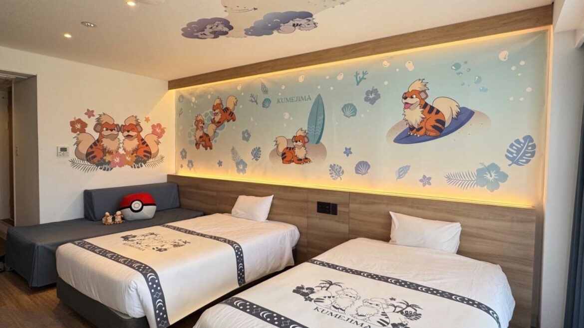 Watermark Hotel Okinawa Kume Island Hosting Pokemon Growlithe Themed Room – NintendoSoup