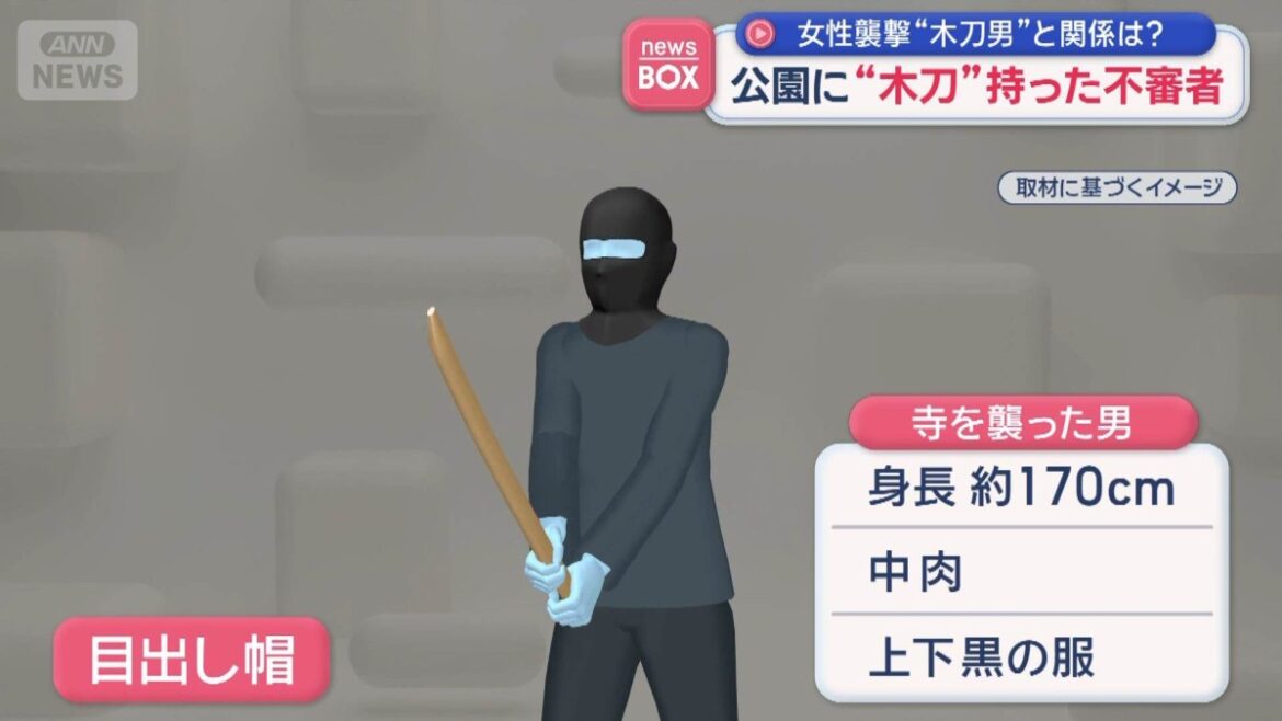 Hokkaido: Man sought for injuring woman with wooden sword at temple