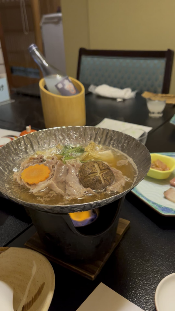 Kaiseki dinner at Kokuya ryokan