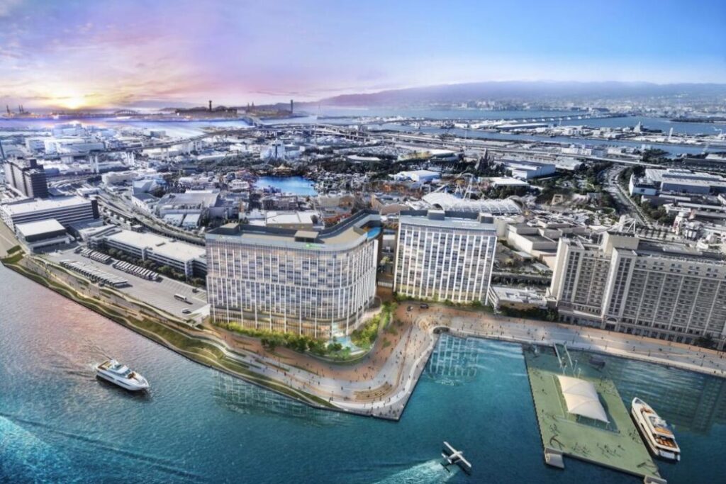 Triple branded hotel project breaks ground near Universal Studios Japan.